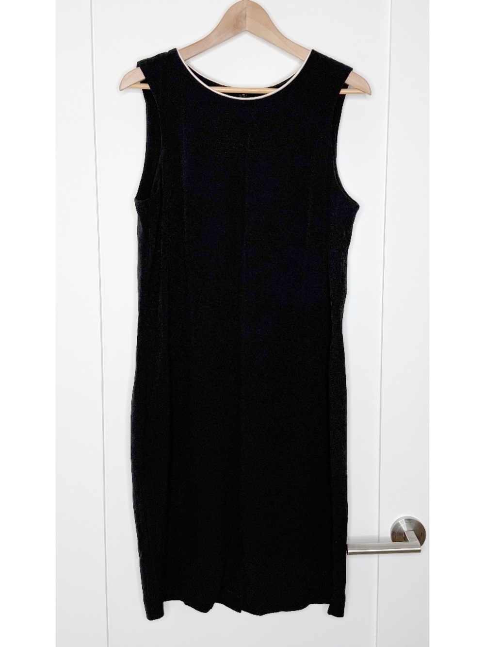 Vintage Algo Sleeveless Black Dress Size 14